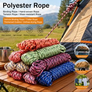 Windproof Multifunctional Outdoor Travel Rope Suitable for Balcony Sunbathing Random Color Delivery Clothesline for Outdoor
