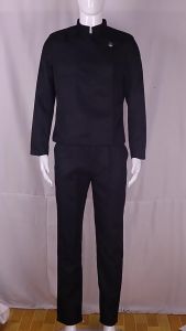 Anime Jujutsu Kaisen Gojo Satoru Cosplay Costume High School Uniform Eye Patch Wig Glasses Full Set Halloween Suit