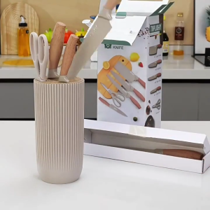 ชุดมีดทําครัว 6 ชิ้น มีดสแตนเลส มีดสับและตัดเนื้อ