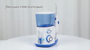 Waterpulse 800ML Oral Irrigator Water Flosser10‑Level Pressure 5 Nozzles Waterproof Electric Cleaner for Teeth/Gum Care