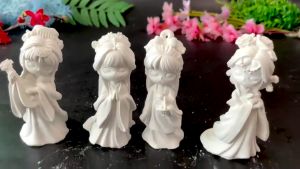 Hàng Sẵn HCM Tượng tô màu Tứ Đại Mỹ Nhân HOT TREND 3D size M tô tượng thạch cao (Không kèm màu) tượng tranh decor