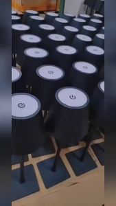 SXH ยุโรปเหนือ LED โคมไฟตั้งโต๊ะขาสูง RGB เหล็กดัดชาร์จห้องรับประทานอาหารห้องนอนห้องนั่งเล่นบาร์บรรยากาศโคมไฟตั้งโต๊ะไฟขวดไวน์