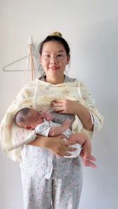 คลุมให้นม เด็กอ่อนทารก ผ้าปั๊มนม แถม พร้อม ถุงพกพา