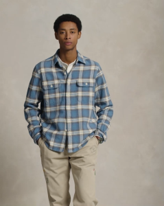 Polo Ralph Lauren Men Classic Fit Plaid Flannel Workshirt [Sale]