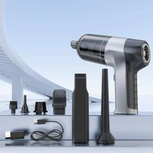 4 in 1 Wireless Handheld Car Vacuum Cleaner Portable Cordless Strong Suction Wet Dry Duster Pump For Home Auto Cleaning