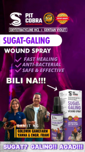 Pit Cobra Sugat-Galing Wound Spray 50mL - Sugat? Galing!! AGAD!!! ang mga alaga mo!