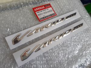 logo emblem vario 150 croom hitam 75k sepasang 2pcs kiri dan kanan
