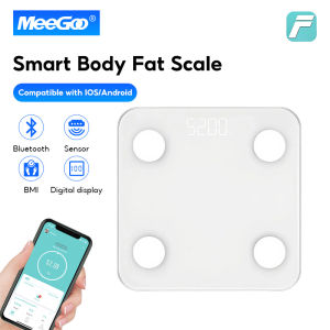 MeeGoo Smart Body fat scale เครื่องชั่งน้ำหนัก  ที่ชั่งน้ำหนักอัจฉริยะ เชื่อมแอพได้ คำนวณ BMI วัดได้14ข้อมูล เชื่อมต่อ Fitdays
