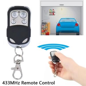 Universal 4 Button 433Mhz Remote Control Garage Gate Door Opener Remote Control Duplicator Clone Learning Rolling Code Car Key
