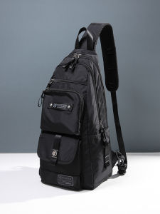 spaceman | Mens Large Capacity Canvas Shoulder Bag Oxford Cloth Outdoor Climbing Bag Lightweight Crossbody Bag Casual Style Backpack