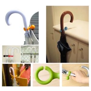 Umbrella Hanger Portable ( Pack of 2 and Random Colour ) Easy-to-Use Desk or Table Clip Walking Stick Cane Holder on Table Rest Umbrella Hook Phone Support Stand