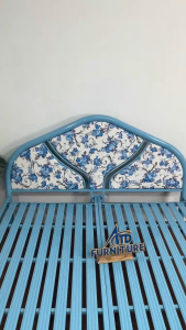 Giường sắt ống tròn bán chạy – Giá xưởng siêu rẻ – Khung bền nhẹ – Đủ size 2m – Có sẵn kem xanh