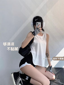 ผู้หญิงหลวม Fit เสื้อกีฬาแขนกุดสําหรับฤดูร้อนน้ําหนักเบาดูดซับความชื้นแห้งเร็วเส้นใยวิสโคสและผ้าสแปนเด็กซ์ยืดหยุ่นเหมาะสําหรับวิ่งออกกําลังกายเต้นรําโยคะการฝึกอบรมที่ครอบคลุม