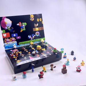 Childrens Birthday Christmas Gift Countdown Hole Hole Joy Cartoon Super Mario Party Toy Blind Box Decoration Accessories
