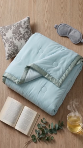 YANYANGTIAN Quilt Ice Silk Summer Satin Soft Silk Solid Blanket 100% Cool Feeling Single/Queen/King hari raya Machine Washable Air Conditioning Quilt