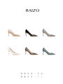 RAIZO Comfortable Classic Handmade High Heels Leather Sole Fashionable Work Commute Shoes Sharp Pointed Toe Women's Footwear. 