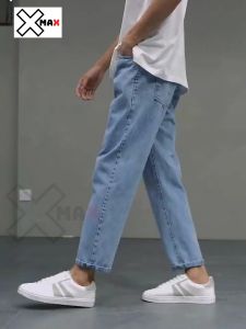 Quần jean baggy nam ống suông ống rộng vừa hotrend Hàn Quốc Quần bò baggy nam dáng rộng MAXSTORE B010