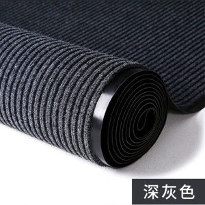 Large Scale Commercial PVC Stripe Carpet Roll Hotel Entrance Greeting Anti Slip Mat Corridor Restaurant Office Area Rug