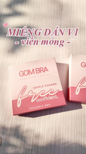 Miếng dán ngực sillicone tàng hình GOMTAT cao cấp chất keo siêu dính tệp da không viền tái sử dụng nhiều lần - SA-5550