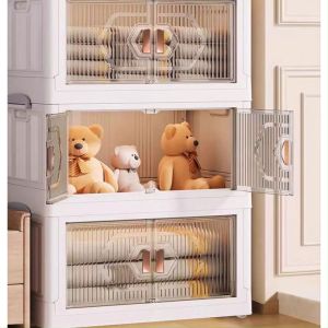 BF-C986 Lemari Susun Plastik Serbaguna dengan Roda Polibox Kotak Penyimpanan / Lemari Plastik Roda