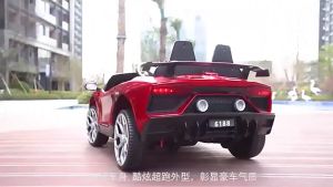 Kids electric Lamborghini Sports Car rechargeable remote-controlled music-playing with safety mark charger