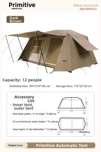 The Primitive | Outdoor Portable Automatic Folding Tent