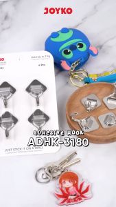 JOYKO Gantungan Adhesive Hook Tempel Dinding Perekat ADHK-3180 Stainless Steel