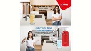 Joven Water Purifier(White/Red)High Efficiency 3-Layer Non-Woven Fabric Filter JP200/JP 200