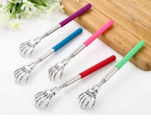 Portable Retractable Metal Ghost Hand Scratch Itch Tool Full Body Back Scratching Brush Cute Itch Relief Device Back Scraper