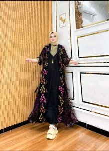 GAMIS STORJOAN SUJU MOTIF BUNGA RENDA ORY GOLD BEST SELLER VIRAL