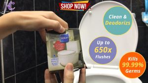 120g BioIon Toilet Flush / Deodorizes Toilet Bowl Flush Water Refresh Perfume Bio Ion / Pewangi Mangkuk Tandas / Toilet Deodorier / Toilet Flush Kill Germs and Bacteria