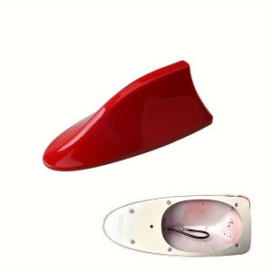 Waterproof No Drilling Carbon Fiber Car Shark Fin Antenna Shark Fin Roof Aerial Radio FM/AM Decorate Aerial Stronger Signal
