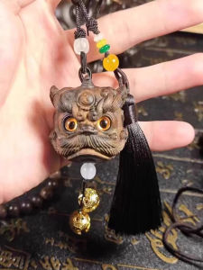 Đồ Trang Trí Bằng Gỗ Đàn Hương Chính Hãng Trung Quốc Đồ Chơi Thủ Công Hình Đầu Sư Tử Đồ Trang Trí Xe Hơi Phụ Kiện Treo Trang Sức