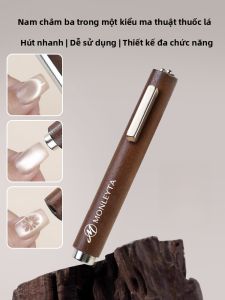 Dụng cụ làm móng chuyên nghiệp từ tính hình trụ dày hình mắt mèo hình thức lớn từ tính đặc biệt dành cho cửa hàng bán thuốc lá sành điệu