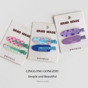LINGLONGGONGZHU | Cute Seamless Duckbill Clips for Women