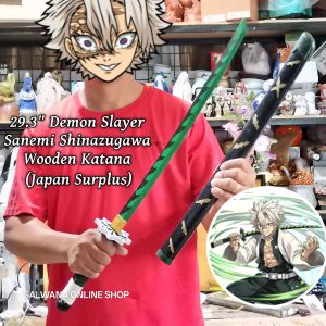 DEMON SLAYER SANEMI SHINAZUGAWA WOODEN KATANA (USED) • JAPAN SURPLUS
