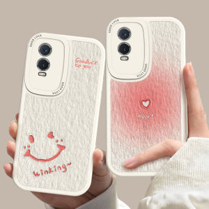 Full Cover Silicone Phone Case for VIVOy76s Y500 Y36 Y300pro Y78 plus Men Women Protective Shell Anti-Fall Heart Smiley Face Design