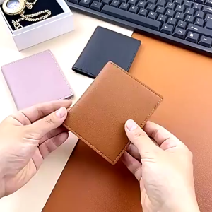 Fashion Ultra-Thin Card Holder/PU Leather Wallet for Men Women/Bank ID Card Protection Cover Clip