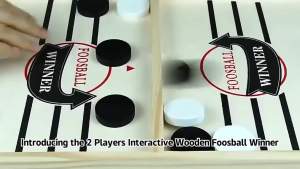 AMZSTEM | Wooden Billiard Board Game Foosball Winner Games Table Hockey Game Catapult Chess Parent-child Interactive Fun Competitive Toy
