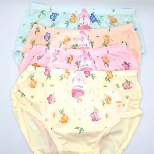ISWA - 12pcs 6pcs 3pcs Celana Dalam  Menstruasi Wanita Lusinan Murah Motif Bunga Bahan Hyget