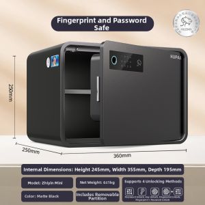 HUPAI | June New Release Smart Fingerprint Home Safe Mini Secure Cabinet