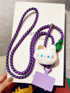 Creative Cartoon Mobile Phone Lanyard Neutral Adjustable Color Long Portable Anti-Lost Mobile Phone Strap Crossbody Rope for Women