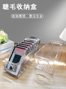 Portable Transparent Eyelash Extension Storage Box Tool Organizer Desk Top Display Stand Lash Brush Holder Makeup Beauty Tool
