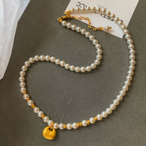 CAFFTI | Fine Pearl Gold Bag Pendant Necklace