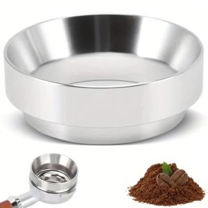 Phễu Định Lượng Cà Phê Từ Tính Bằng Nhôm 51/53/58mm Tương Thích Với Máy Pha Cà Phê Espresso Màu Bạc/đen Giúp Chiết Xuất Cà Phê Chính Xác