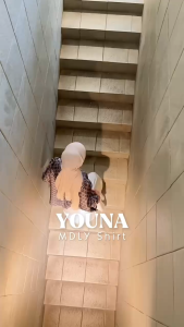 Youna Monogram Shirt Vol.2 by Mdly - Atasan Wanita Kemeja kerja Wanita Murah Terbaru Bahan Monogram Silk Premium Motif Shirt Casual Premium Korean Style Lengan Panjang mdly Terbaru Ori