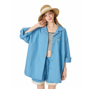 Turn Signal | Sun-Protective Cotton Loose Fit Leisure Shirt