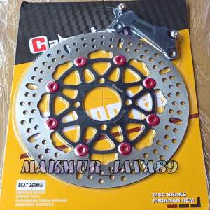 DISC PIRINGAN CAKRAM DEPAN 260MM BEAT SCOOPY VARIO 110 125 150 SPACY GENIO VARIO 160 CBS BUAT BAUT 4