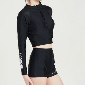 【Peaches】Swimingsuit women Swimming suit for women New Boxer shorts Long-sleeved swimsuit  泳衣女装 显瘦 大码swimming suit women swimsuit women 2 piece swimming swimwear women