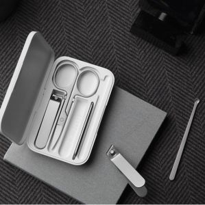 Xiaomi Mijia Nail Clipper Set 5PCS Stainless Steel Nail Clipper Cutter Nail Trimmer for Adult Kids Scissor Earpick Set 小米指甲刀套装